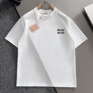 Miu Miu Women's Sports Casual Fashion Short Sleeve